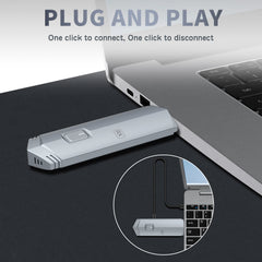 Wireless HDMI Transmitter and Receiver, HDMI Wireless Extender Portable 4k Plug & Play, Support 2.4/5GHz for Streaming Video and Audio to Monitor from Laptop/Pc/Tv Box/Projector