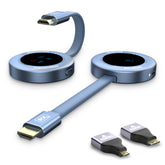 Wireless Hdmi Transmitter and Receiver, Wireless HD Extender Plug & Play Portable 2.4G/5G with LED Screen Hdmi Kit for Streaming Video and Audio to Monitor from Laptop/Pc/Tv Box/Projector