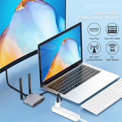 Wireless Display Adaptor - 1080p Wireless HDMI Display Dongle Adapter, Plug and Play, for Laptop, PC, Smartphone to HDTV Projector Monitor