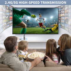 Wireless HDMI Display Dongle Adapter, Wireless Receiver, Streaming Media Video/Audio/File HDMI Wireless Extender from Laptop, PC, Smartphone to HDTV Projector Monitor