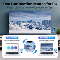 Wireless Hdmi Transmitter and Receiver, Wireless HD Extender Plug & Play Portable 2.4G/5G with LED Screen Hdmi Kit for Streaming Video and Audio to Monitor from Laptop/Pc/Tv Box/Projector